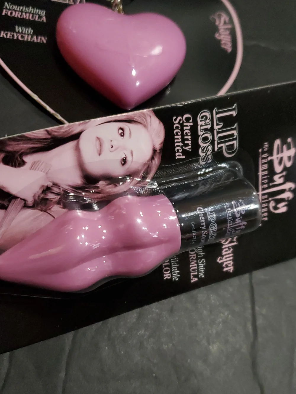 Buffy the Vampire slayer 2pack wild cherry lip balm and lip gloss set brand new